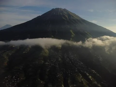Aerial view of Nepal Van Java, Magelang, Central Java, Indonesia. June 22, 2022 Stock Photos
