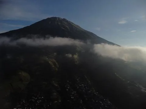 Aerial view of Nepal Van Java, Magelang, Central Java, Indonesia. June 22, 2022 Stock Photos