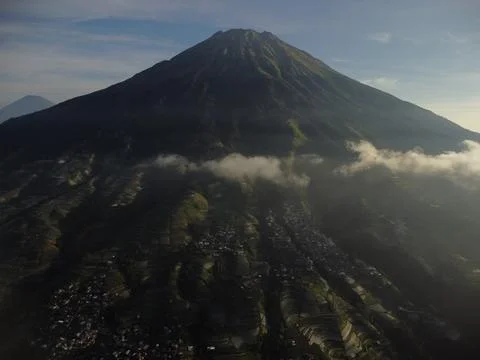 Aerial view of Nepal Van Java, Magelang, Central Java, Indonesia. June 22, 2022 Stock Photos