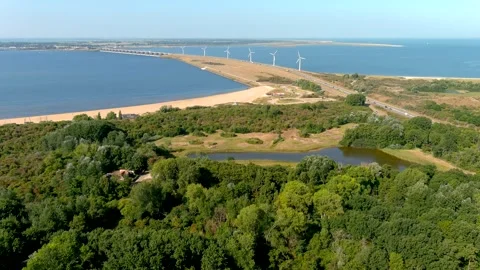 Aerial view of The Netherlands. 스톡 동영상 275284977