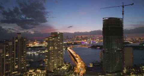Aerial view of new developing residence in American urban area. Tower crane at 스톡 동영상 306887948