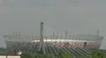 Aerial view of new stadium for UEFA EURO 2012 in Warsaw, Poland, Europe HD Footage