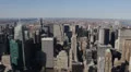 Aerial View of New York City Skyline by day, Midtown Manhattan, USA HD Footage