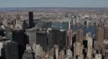 Aerial View of New York City Skyline by day, Midtown Manhattan, USA HD Footage