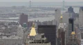 Aerial View New York City Manhattan Cityscape Buildings Roofs Modern Highrise HD Footage