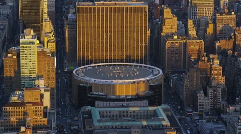 Aerial view of New York City Stock Footage