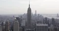 Aerial View of New York City Empire State Building and One World Trade Center Ny 4k or 4k+ Resolution