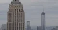 Aerial View of New York City One World Trade Center Under Construction Nyc Day 4k or 4k+ Resolution
