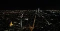 Aerial View of New York City Skyline Lower Manhattan Fifth Avenue Night Lights 4k or 4k+ Resolution