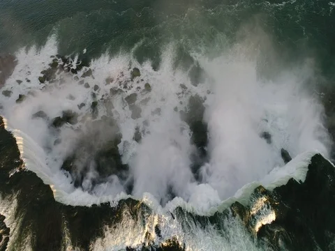 Aerial view of Niagara Falls Stock Footage 77269453