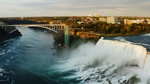 Aerial view of Niagara Falls 库存影片 126255295