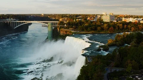 Aerial view of Niagara Falls Stockbeeldmateriaal 126255298