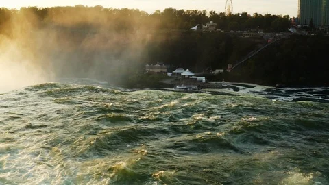 Aerial view of Niagara Falls Vidéo 126255383