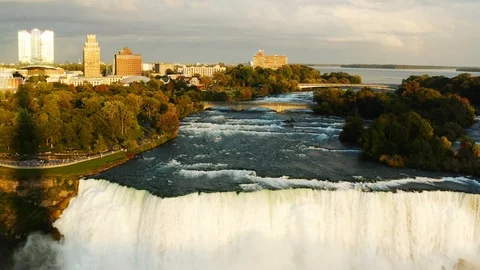 Aerial view of Niagara Falls Vidéo 126255402