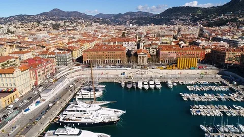 Aerial view of Nice Stock Footage 87460590