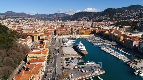 Aerial view of Nice Stock Footage 87461181