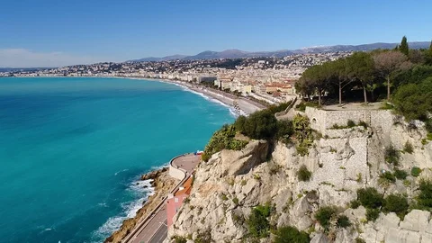 Aerial view of Nice Stock Footage 87461850
