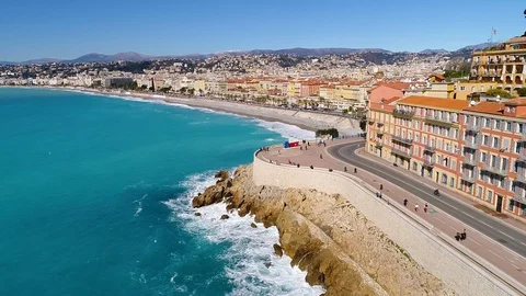 Aerial view of Nice Video stock 87462357