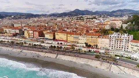 Aerial view of Nice Stock Footage 87462452