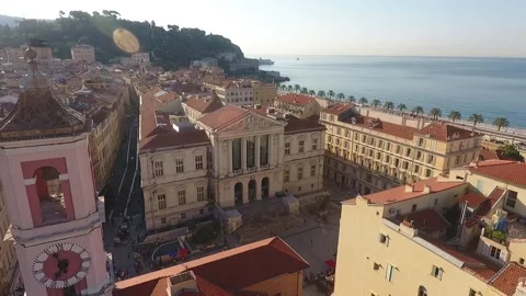 Aerial view of Nice in june by drone 07 Stock Footage 293690535