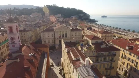 Aerial view of Nice in june by drone 09 Stock-Footage 293690537