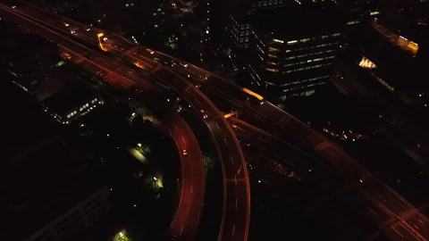 Aerial view of Night Tokyo Stock Footage 101891536