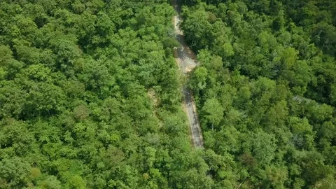 Aerial view in Nong Bua Lam Phu Province, Thailand Stock Footage 131068053