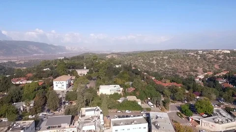 Aerial View in Northern Israel Stock Footage