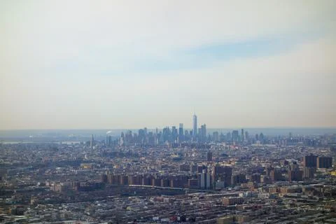 Aerial view of NY Stock Photos