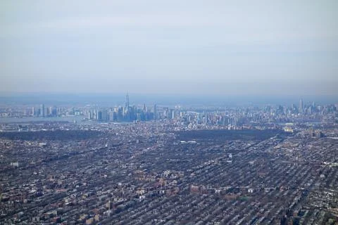Aerial view of NY Stock Photos