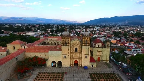 Aerial view from Oaxaca Stock Footage 125635873