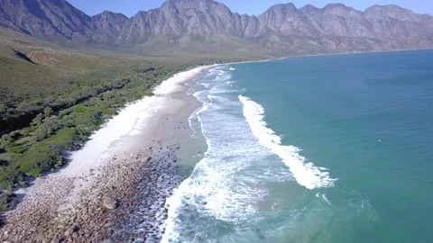 Aerial view of ocean and beach 動画素材 201837667