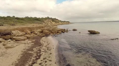 Aerial view of ocean Stock Footage 50994105