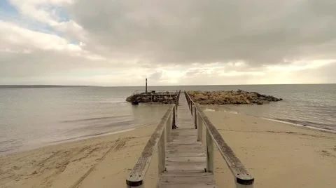 Aerial view of ocean Stock Footage 50994115