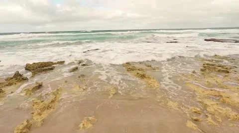 Aerial view of ocean Stock Footage 51024781