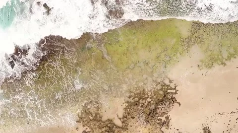 Aerial view of ocean Stock Footage 51024872