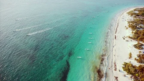 Aerial view of ocean Video stock 80272580