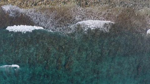 Aerial view of the ocean Stock Footage 127596039