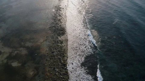 Aerial view of the ocean Stock Footage 127596139