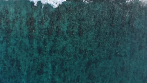 Aerial view of the ocean Stock Footage 127596181