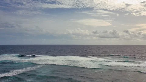 Aerial view of the ocean Stock Footage 263687332