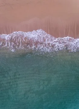 Aerial view of the Ocean Stock Photos
