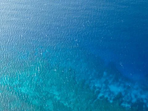 Aerial view of the ocean Stock Photos