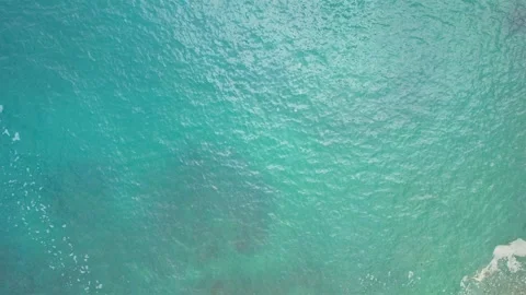 Aerial view of the ocean in summer Видео 233461476