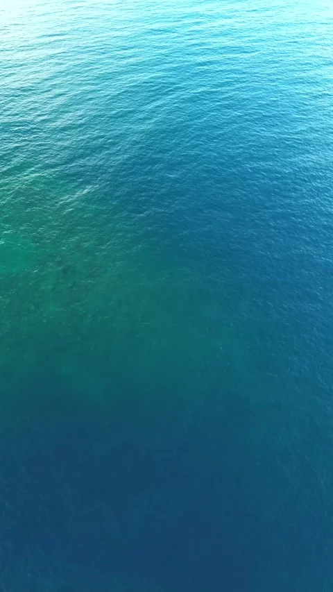 Aerial View of Ocean Surface with Ripples Stock Footage 311351914