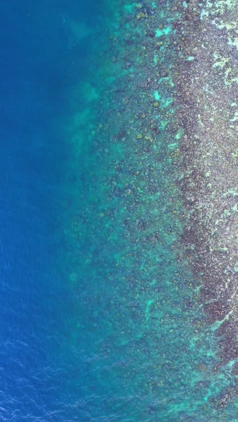 Aerial View of Ocean Surface with Ripples Stock Footage 311351916