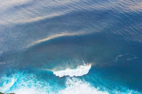 Aerial view ocean wave background Stock-Fotos
