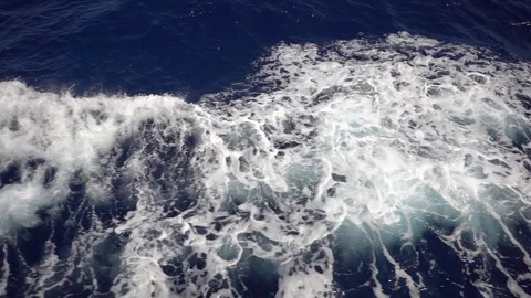 Aerial view to ocean waves. Stock Footage 107137229
