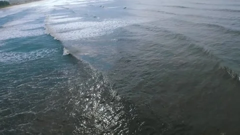 Aerial view of ocean waves Stock Footage 148699622