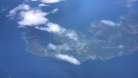 Aerial view of Okinawa Prefecture Stock Footage